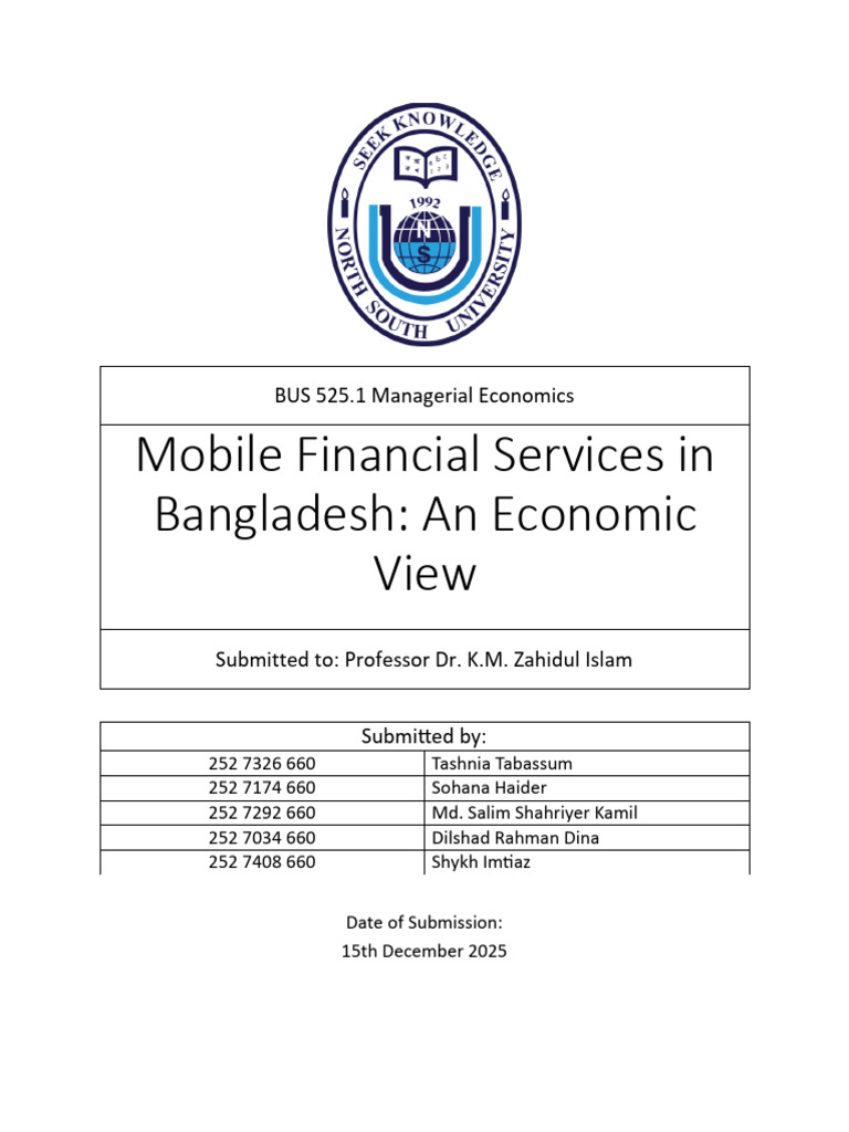 Mobile Financial Services in Bangladesh an economic view | PDF | Taxes ...