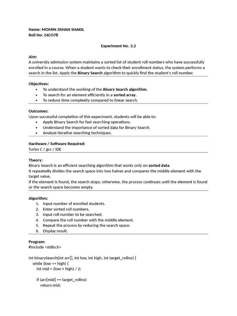 Experiment 3.2 1 | PDF | Computer Programming | Applied Mathematics