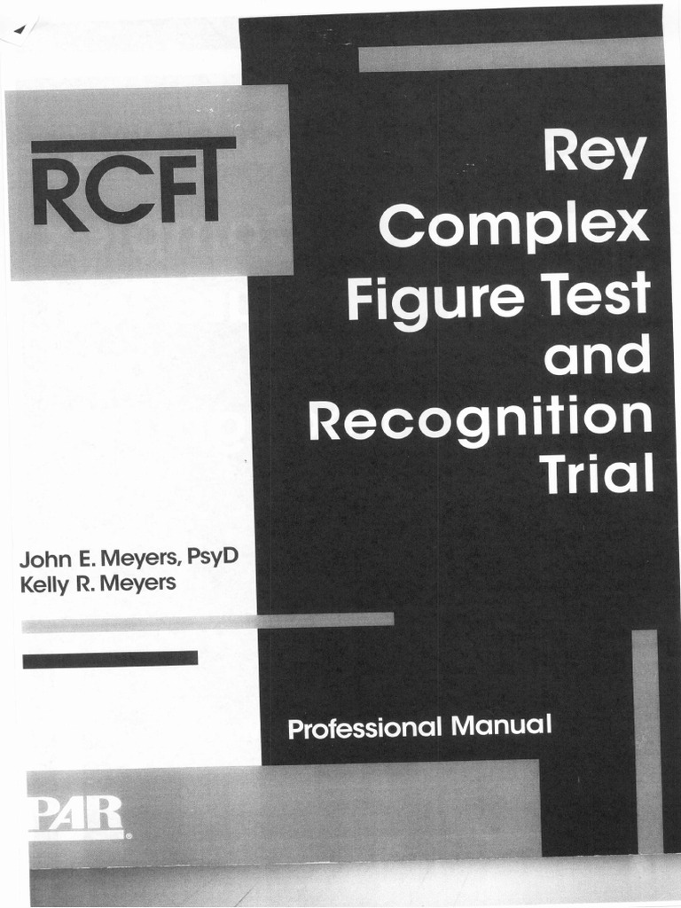 RCFT Manual Part 1 | PDF