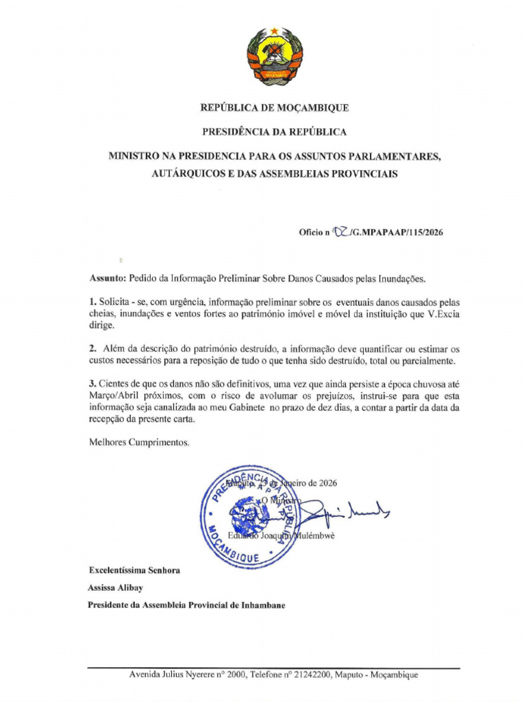 Inhambane 2026 | PDF
