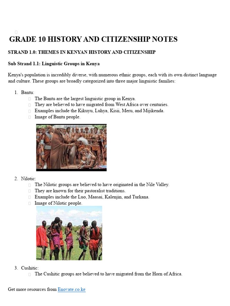 Grade 10 History and Citizenship Notes Term 1 2 and 3 | PDF | Global ...