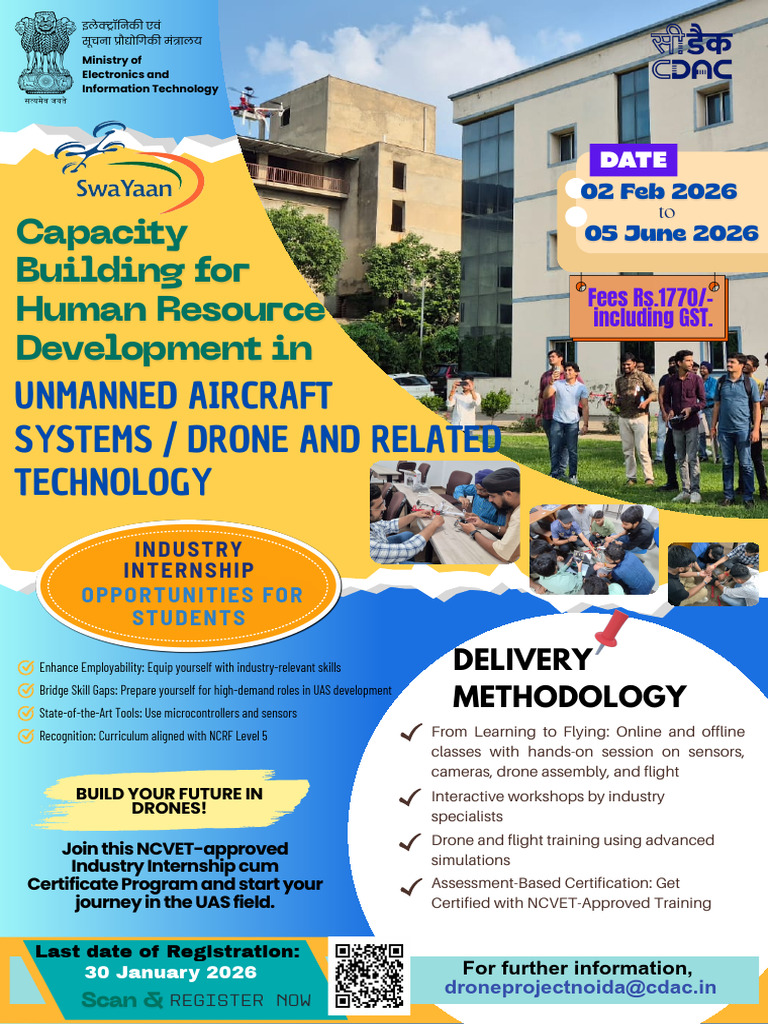 Flyer for Drone NCVET_N | PDF | Unmanned Aerial Vehicle | Simulation