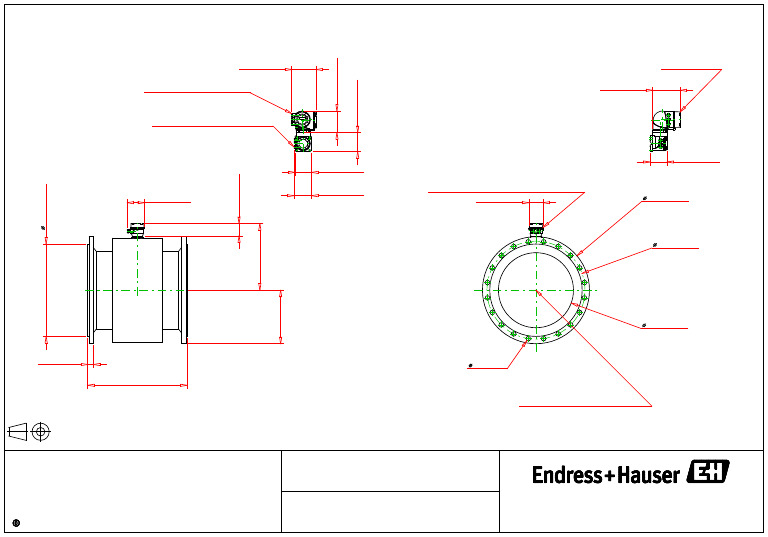 Flow Meter Endress+Hauser 2DDrawing 12-31-2025 | PDF