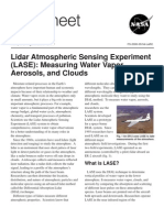 Factsheet: Lidar Atmospheric Sensing Experiment (Lase) : Measuring Water Vapor, Aerosols, and Clouds
