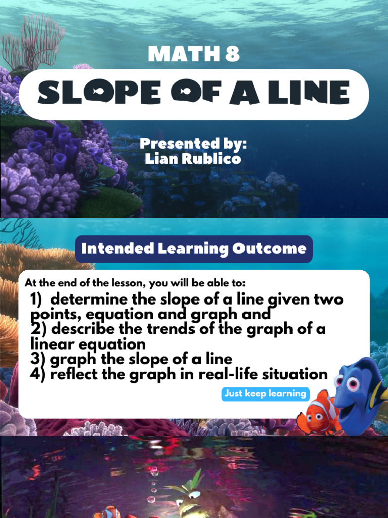 Math 8 Week 3.6 (Slope of A Line) | PDF | Slope | Elementary Mathematics