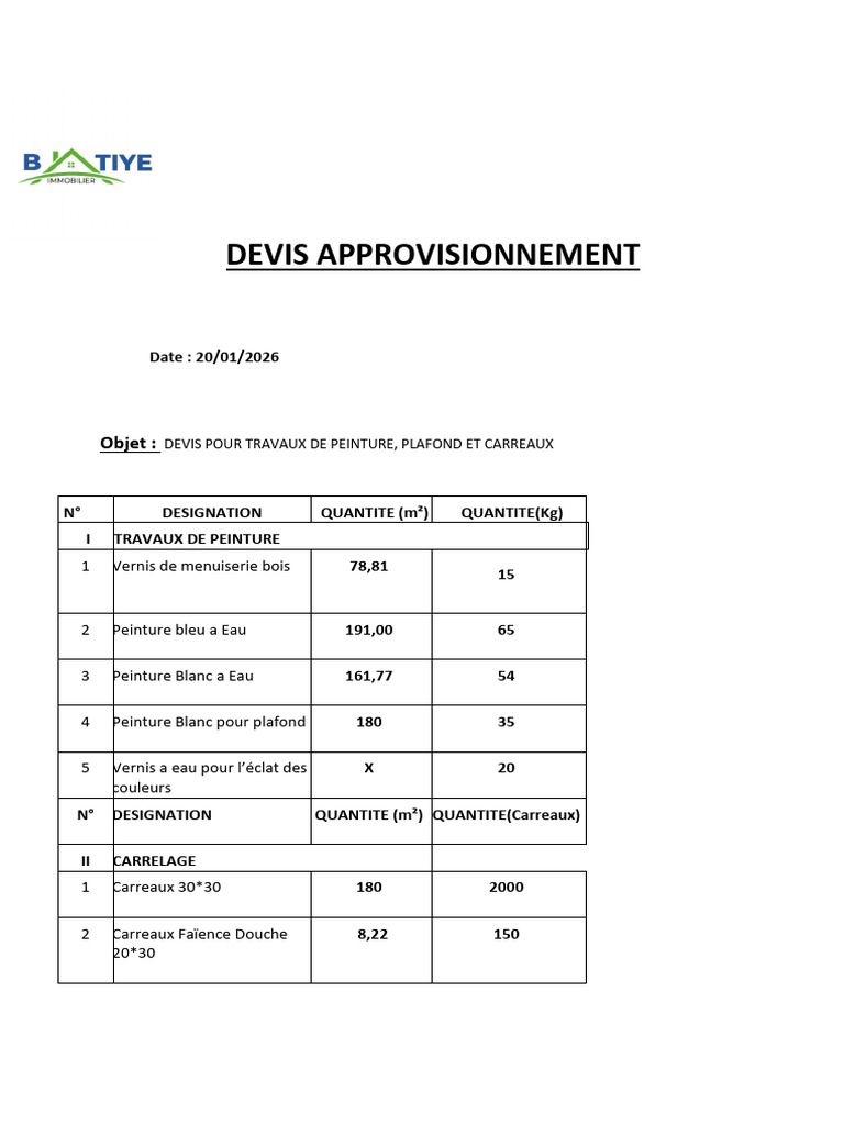 DEVIS | PDF