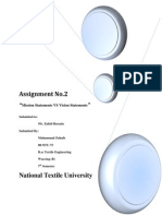 Assignment No.2: Mission Statements VS Vision Statements