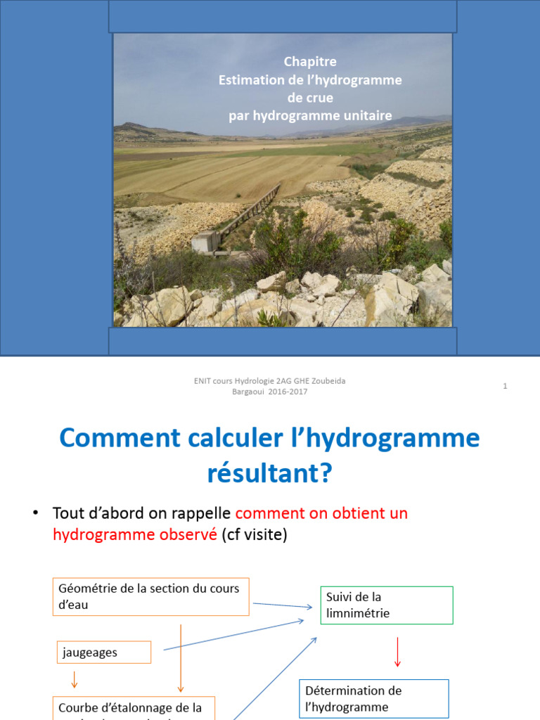 ChapitreHU GC2017 | PDF | Débit (hydrologie) | Sciences de l'environnement