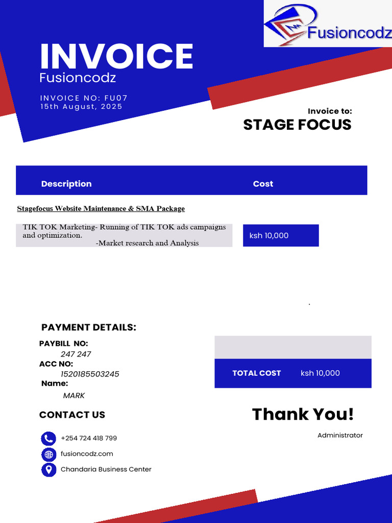 Copy of Stagefocus SMA INVOICE | PDF