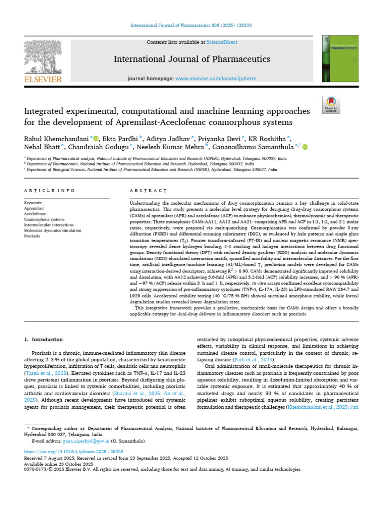 Co Amorphous Solid Dispersion Case Study | PDF | Differential Scanning ...