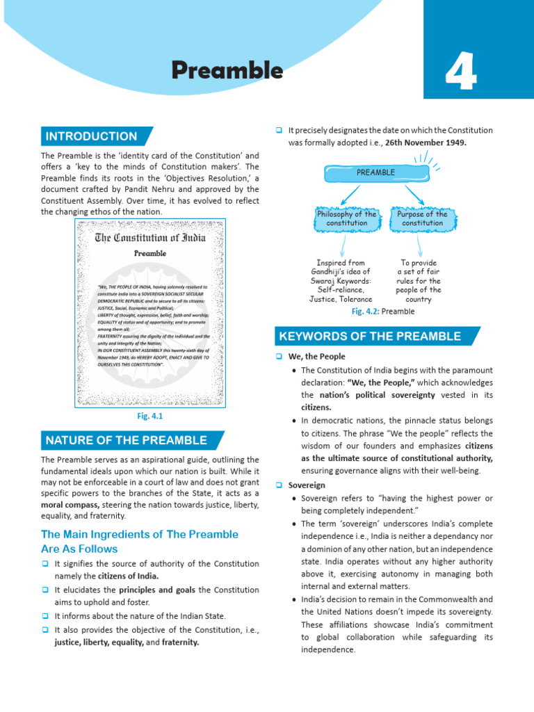 Comprehensive Books Preamble | PDF | Secularism | Democracy