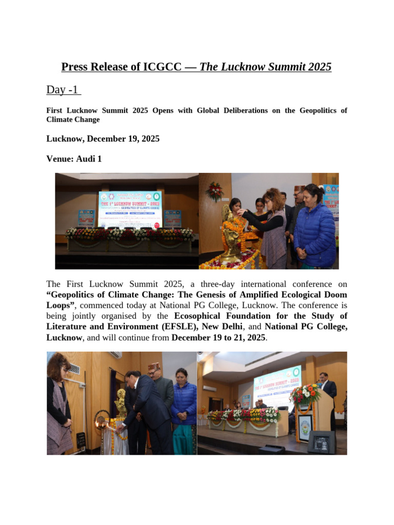 English Press Report ICGCC | PDF
