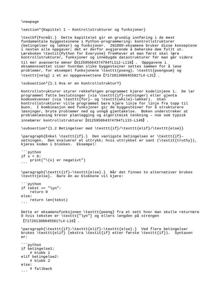 Chapter1 Control Structures Functions | PDF