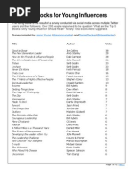 Top Books for Young Influence