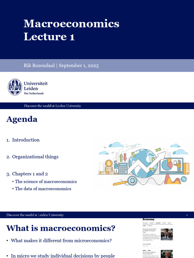 Lecture 1 | PDF | Gross Domestic Product | Macroeconomics