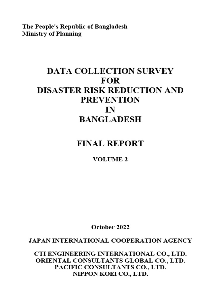 Disaster Risk Prevention in Bangladesh | PDF | Flood | Disaster Risk ...