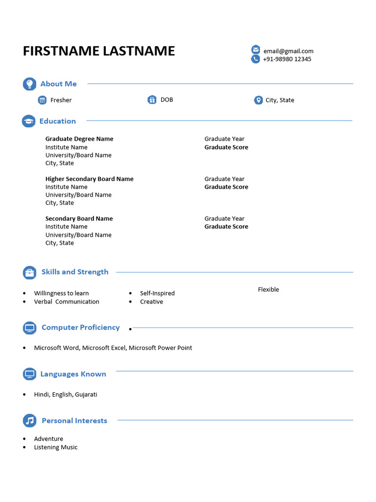 Sample CV1 | PDF