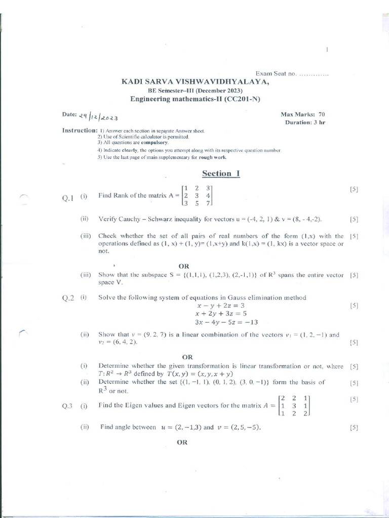 Maths 2 KSV | PDF