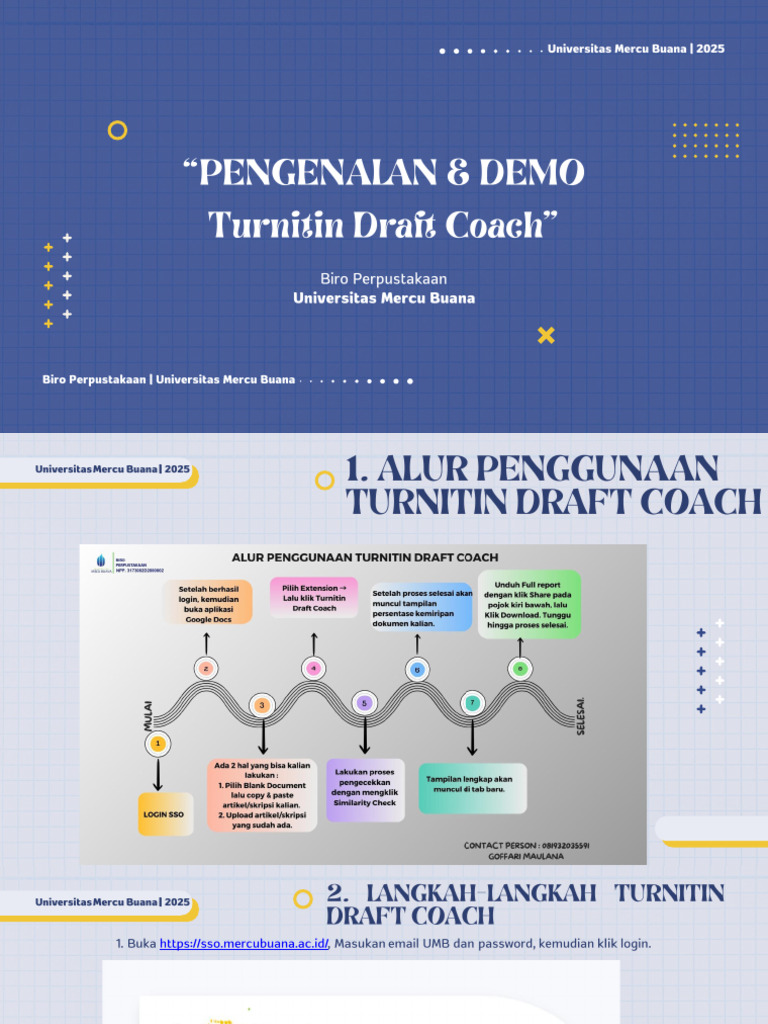 Tutorial Turnitin Draft Coach Baru | PDF