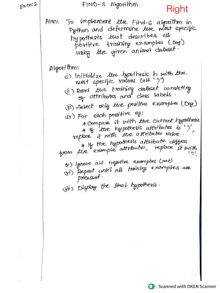 NNML Observation Ex - 2 | PDF