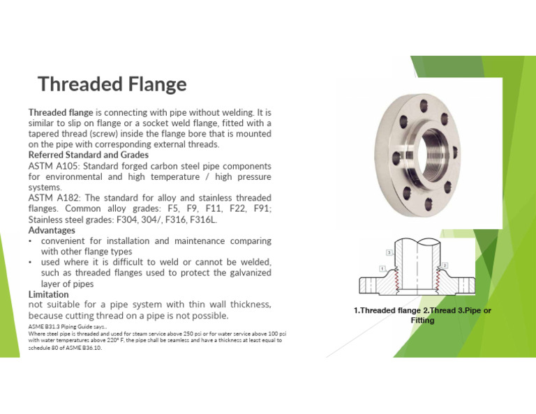 Threaded Flange Pros and Cons | PDF