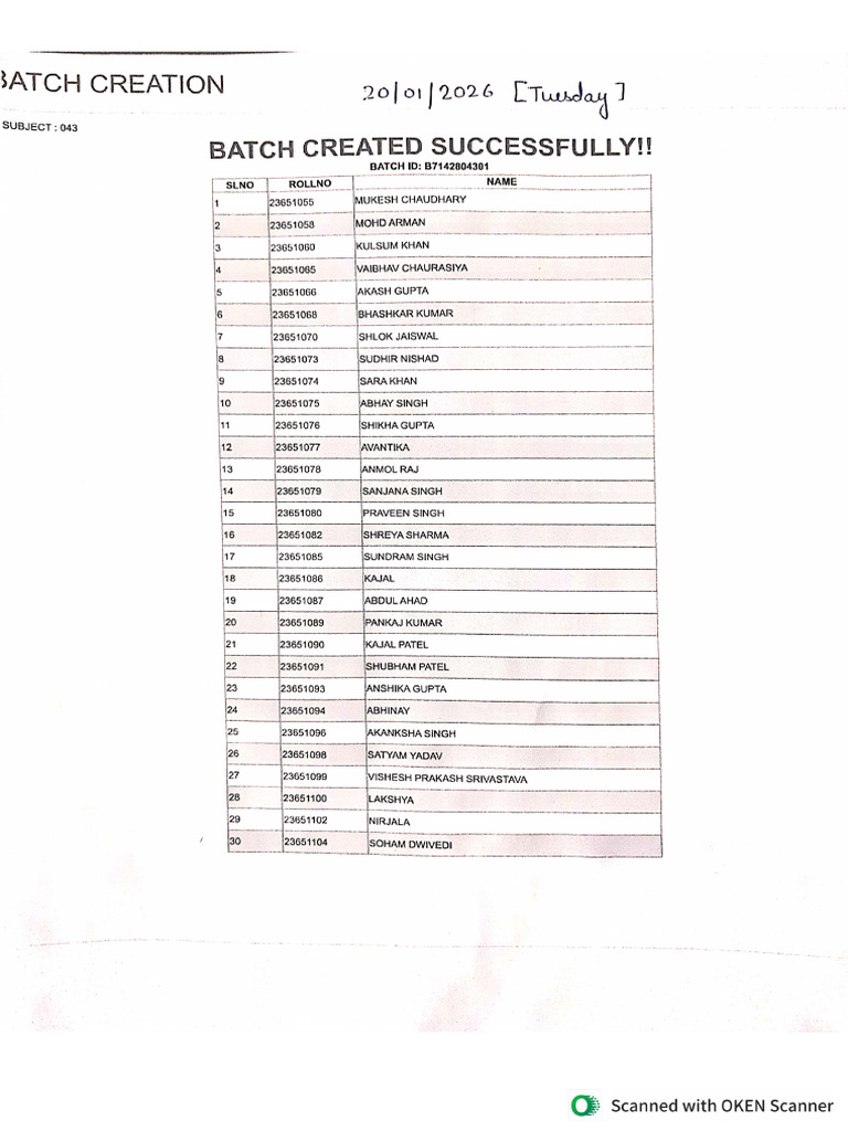 Chemistry Batch | PDF