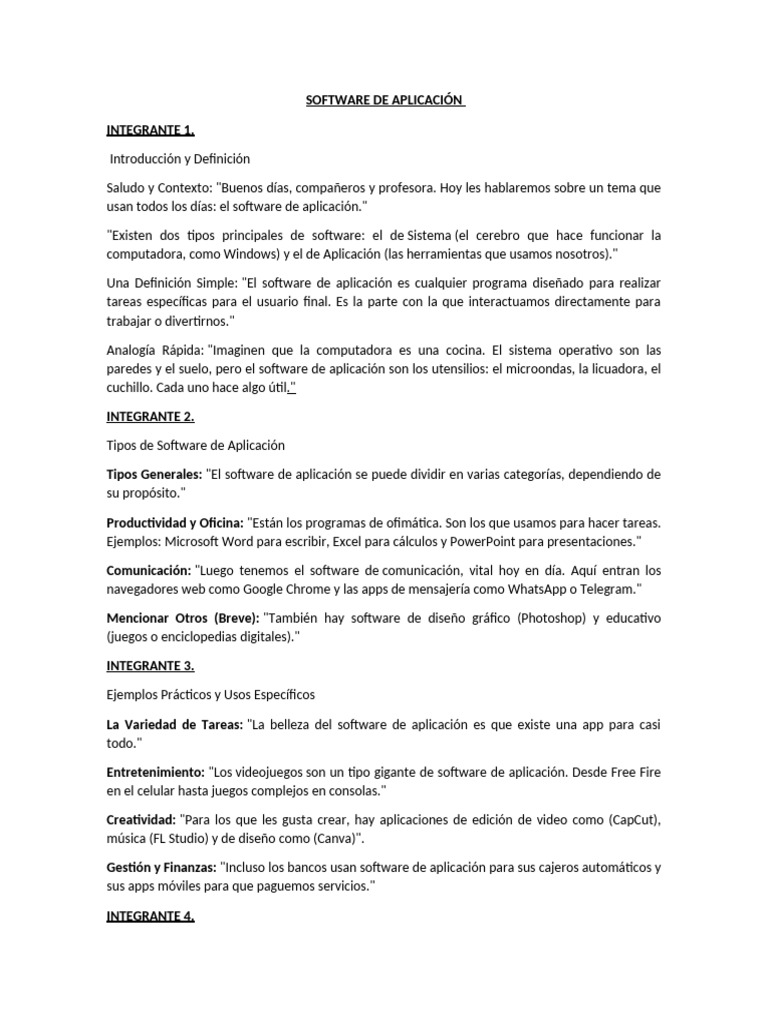 Software de Aplicación | PDF | Software de la aplicacion | Software