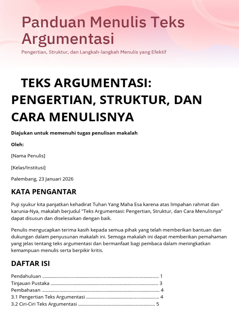 Teks Argumentasi Pengertian, Struktur, Dan Cara Menulisnya - 20260202 ...