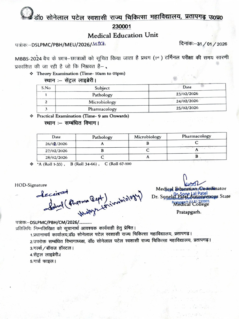 Medical Education Unit Mbbs Batch - 2024 | PDF