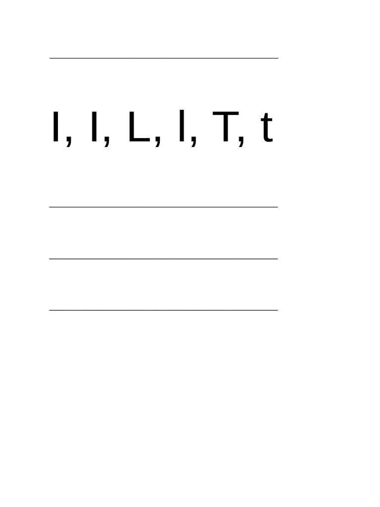 Letras para Reescrita | PDF