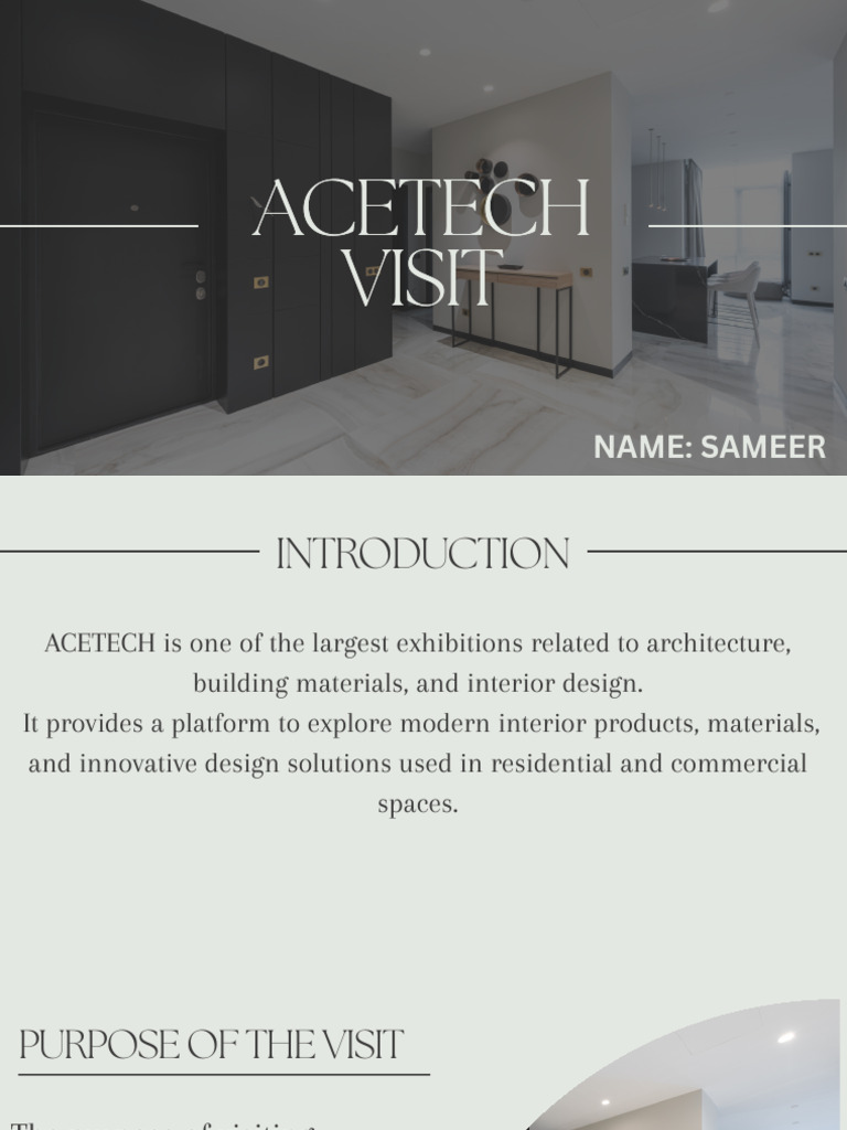 Acetech Visit Presrntation by Sameer_20251218_133332_0000 | PDF ...