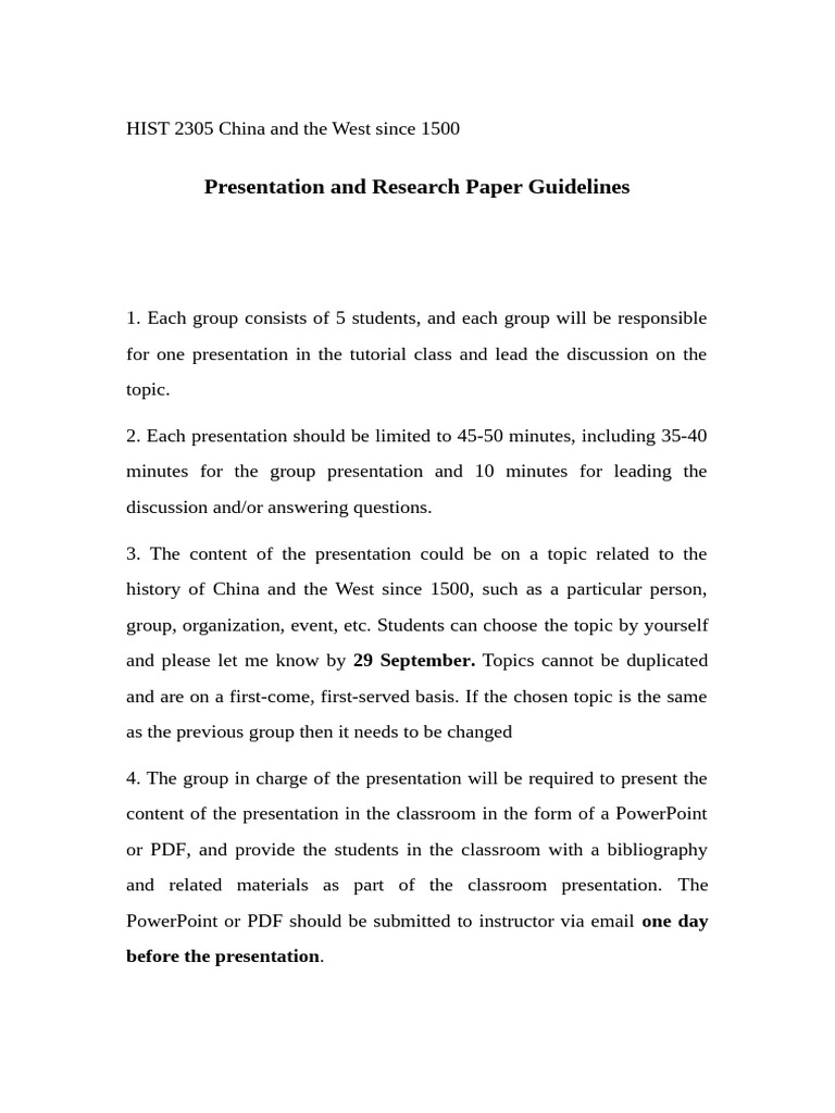 Presentation Research Paper Guidelines | PDF | Chess Openings | Chess