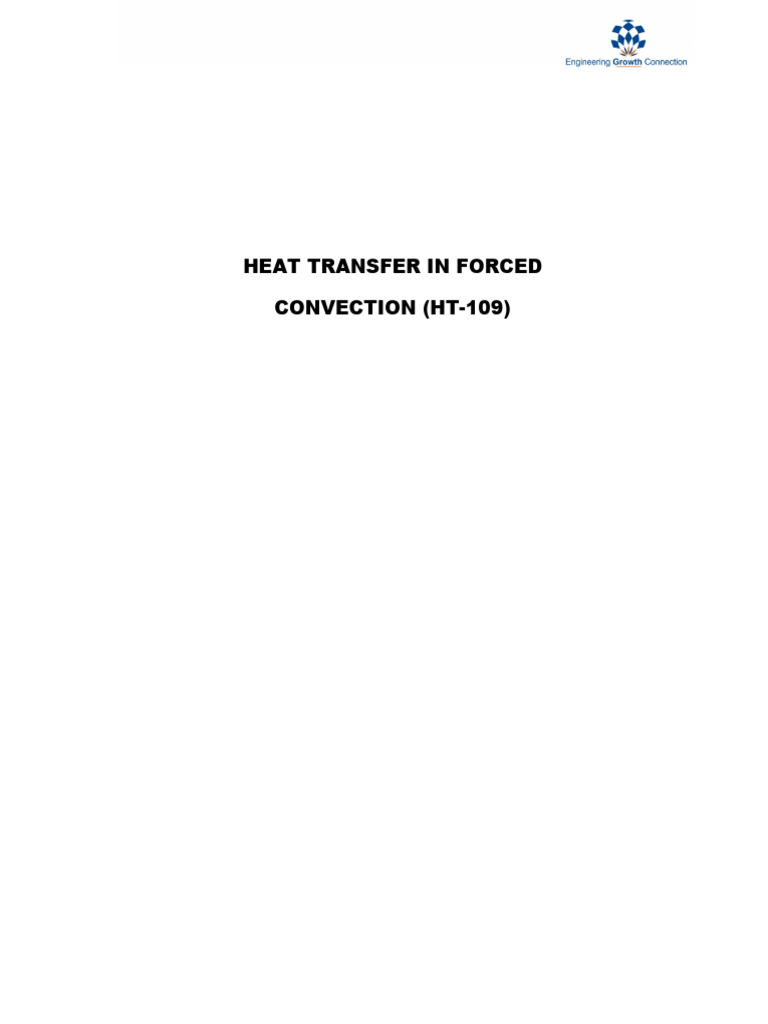 Heat Transfer in Forced Convection | PDF | Heat Transfer | Flow Measurement