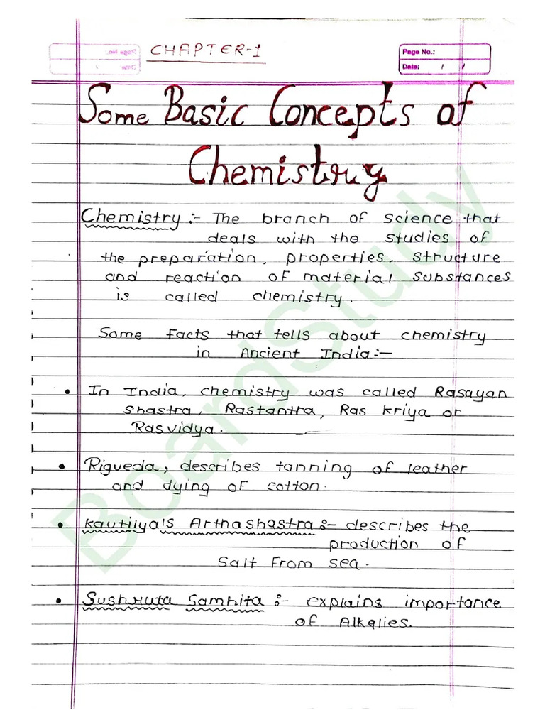 Some Basic Concepts Notes | PDF