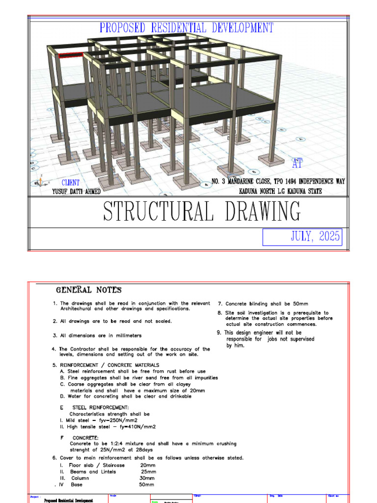 Structural Drawings | PDF