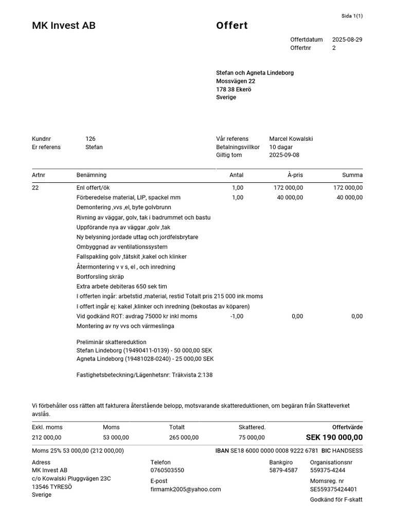 Offert 2 | PDF