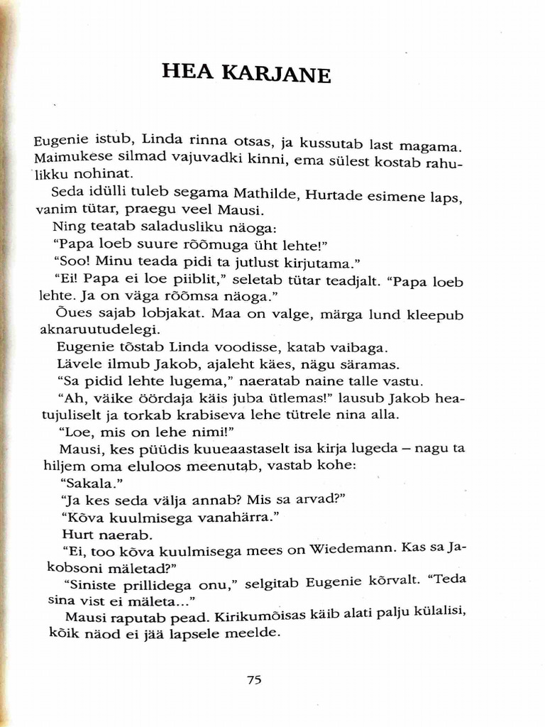 Hea Karjane. Mats Traat | PDF