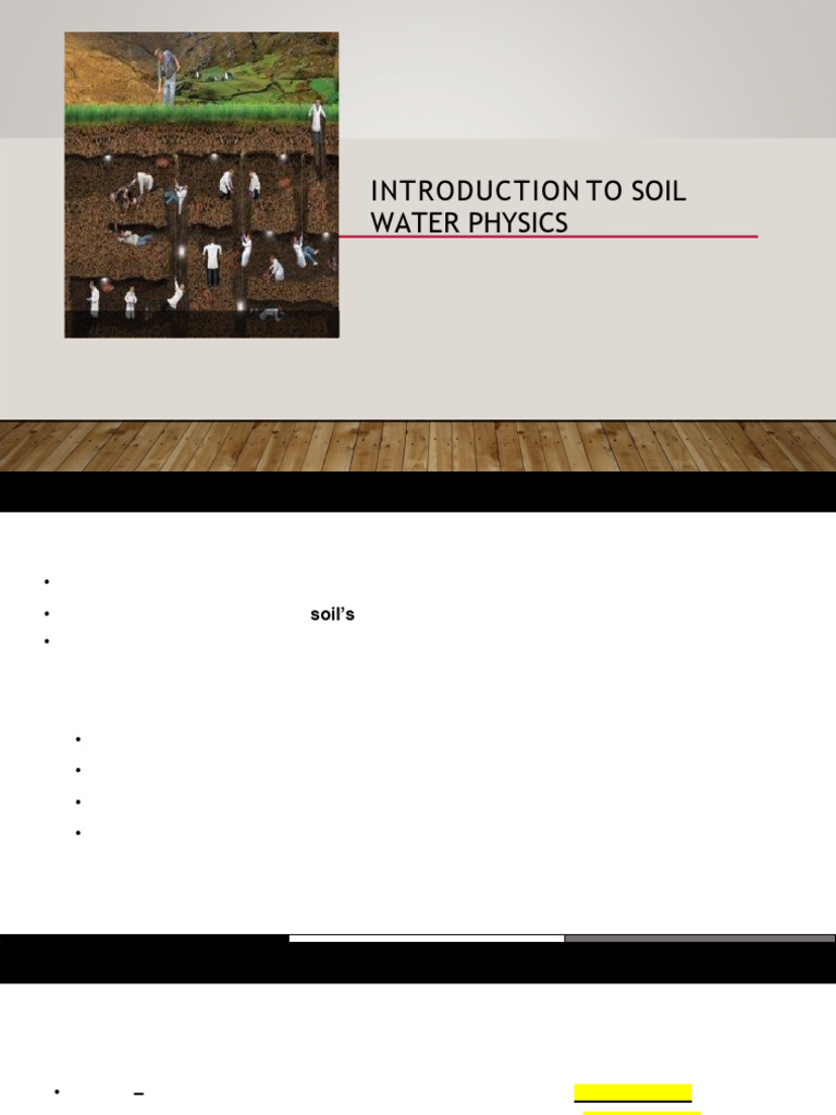 Soil Water Lecture 1 - 4 | PDF | Porosity | Soil