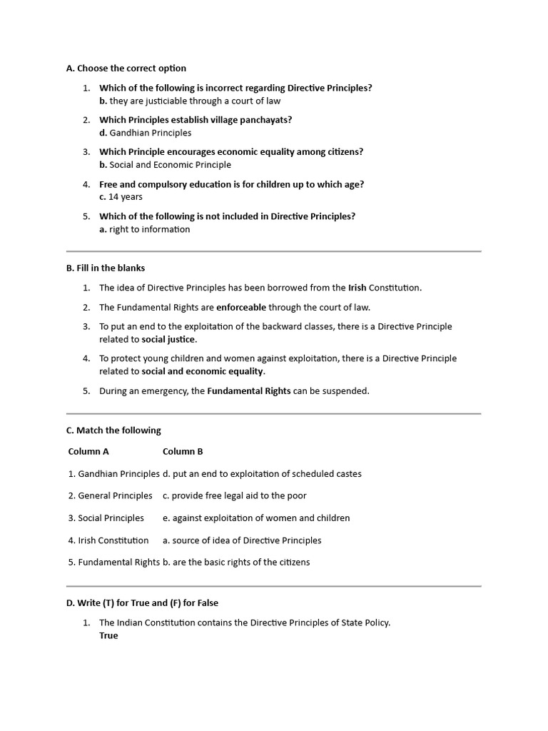 Directive Principles | PDF | Justice | Crime & Violence