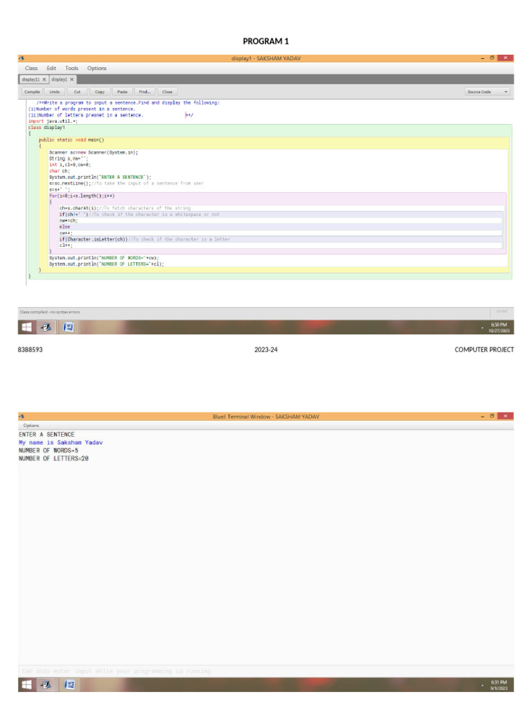 Computer Program10 | PDF | String (Computer Science) | Data Type
