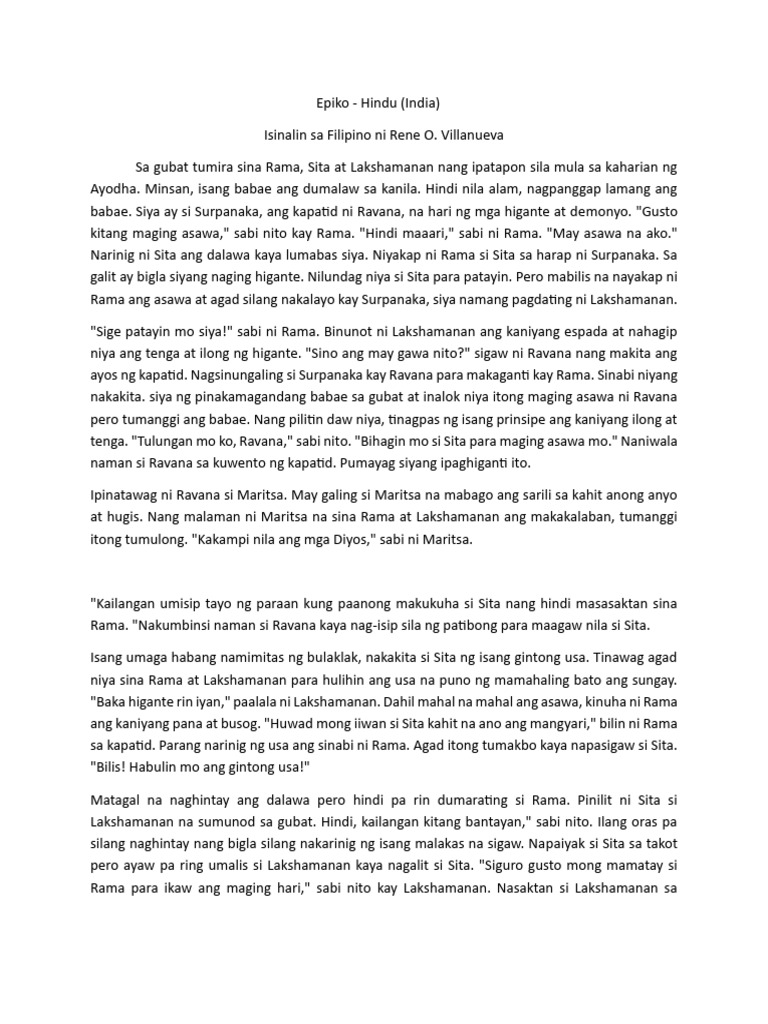 Epiko | PDF