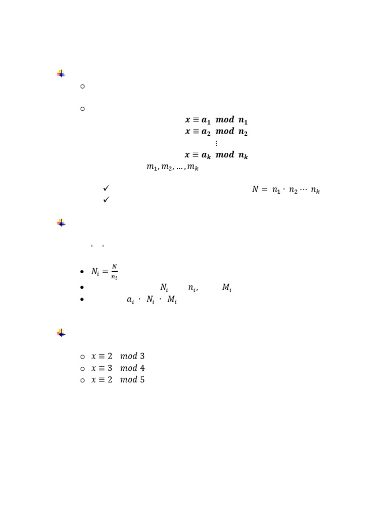 Chinese Remainder Theorem | PDF | Mathematics | Discrete Mathematics