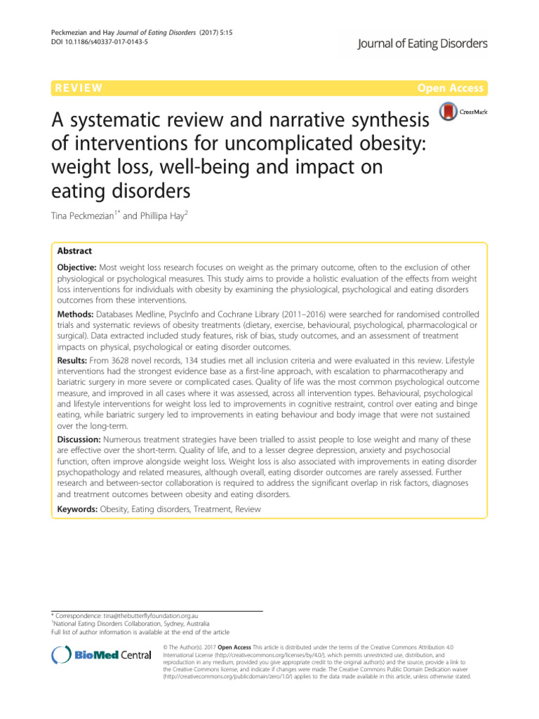 A Systematic Review and Narrative Synthesis of Interventions For ...
