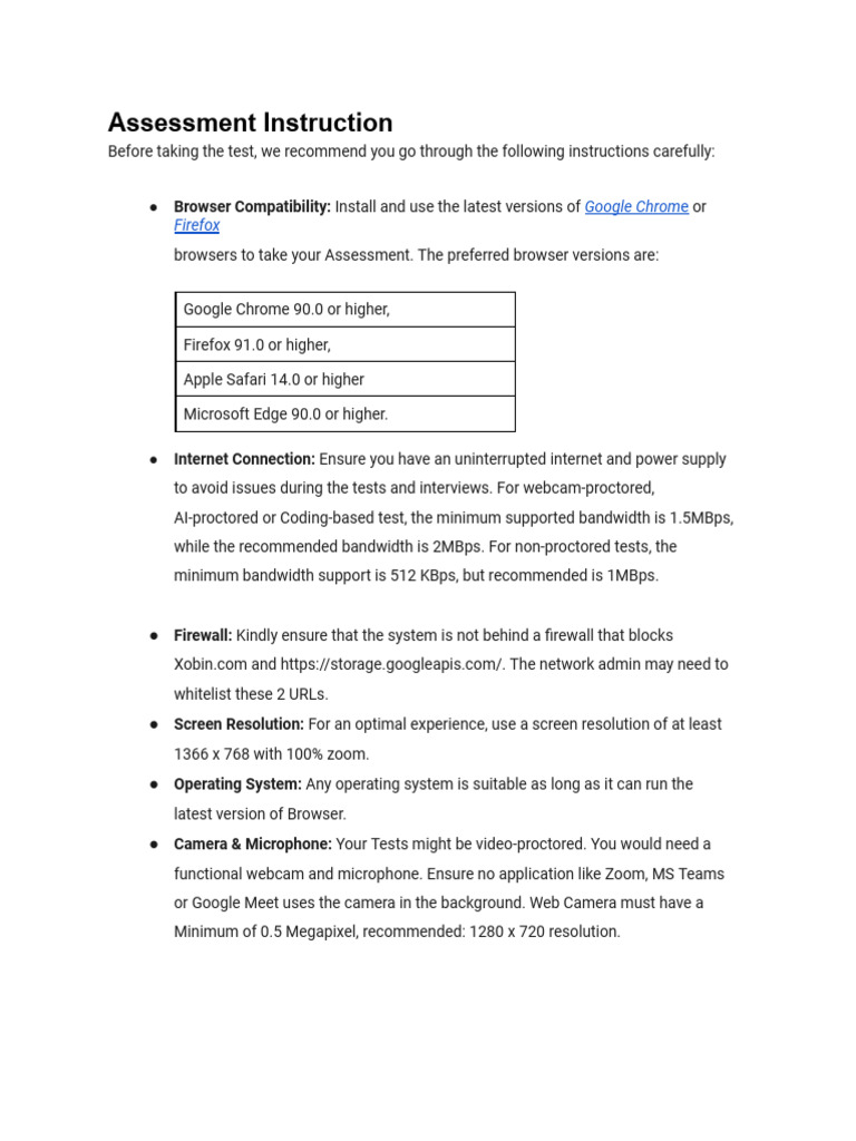 Xobin Assessment Instruction With Example | PDF | Software | Computing
