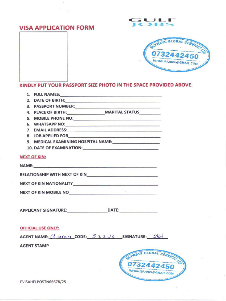 2merged Documents Medical and Visa Application Form | PDF