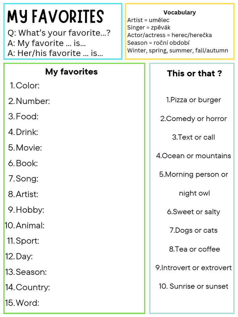 My Favorites | PDF