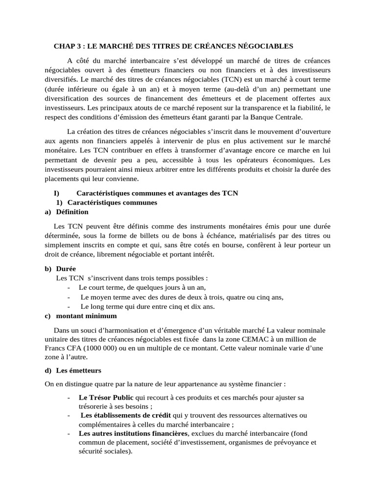 MC 2 | PDF | Banques | Crédit