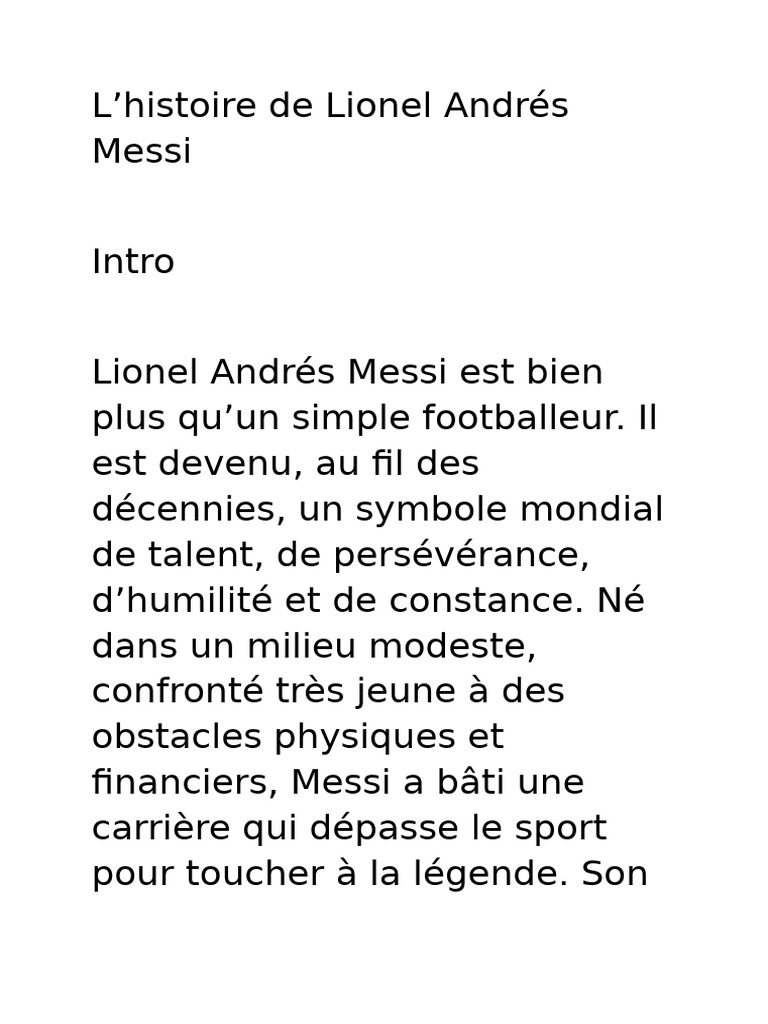Messi | PDF | Lionel Messi | FC Barcelone
