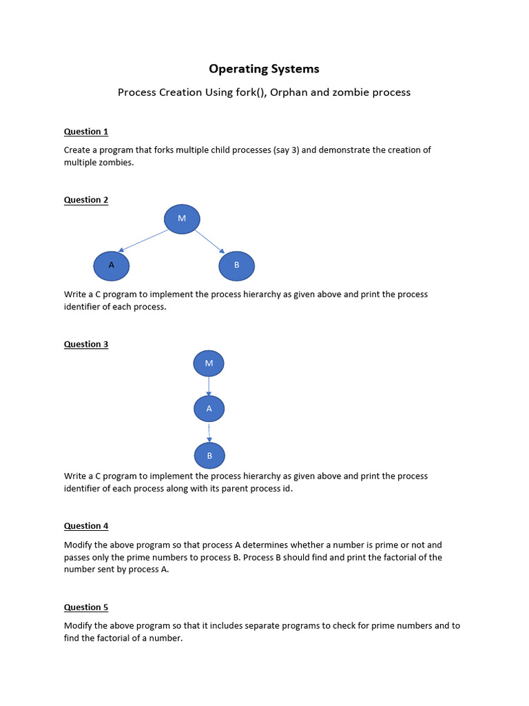 Lab Exercise of Process Manipulation | PDF