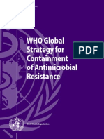 OMS Estrategia Contencao Resist Antimicrob